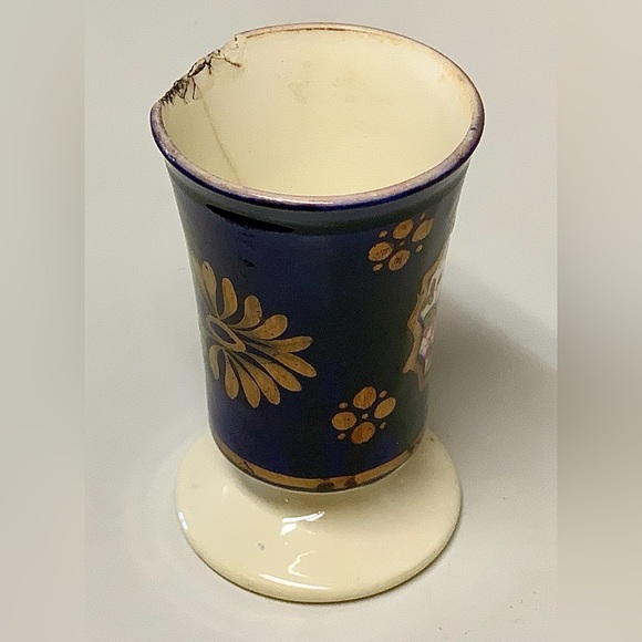 19th Century Antique Gaudy Welsh Chinoisserie Pattern Hand Painted Luster Vase - Picture 15 of 16